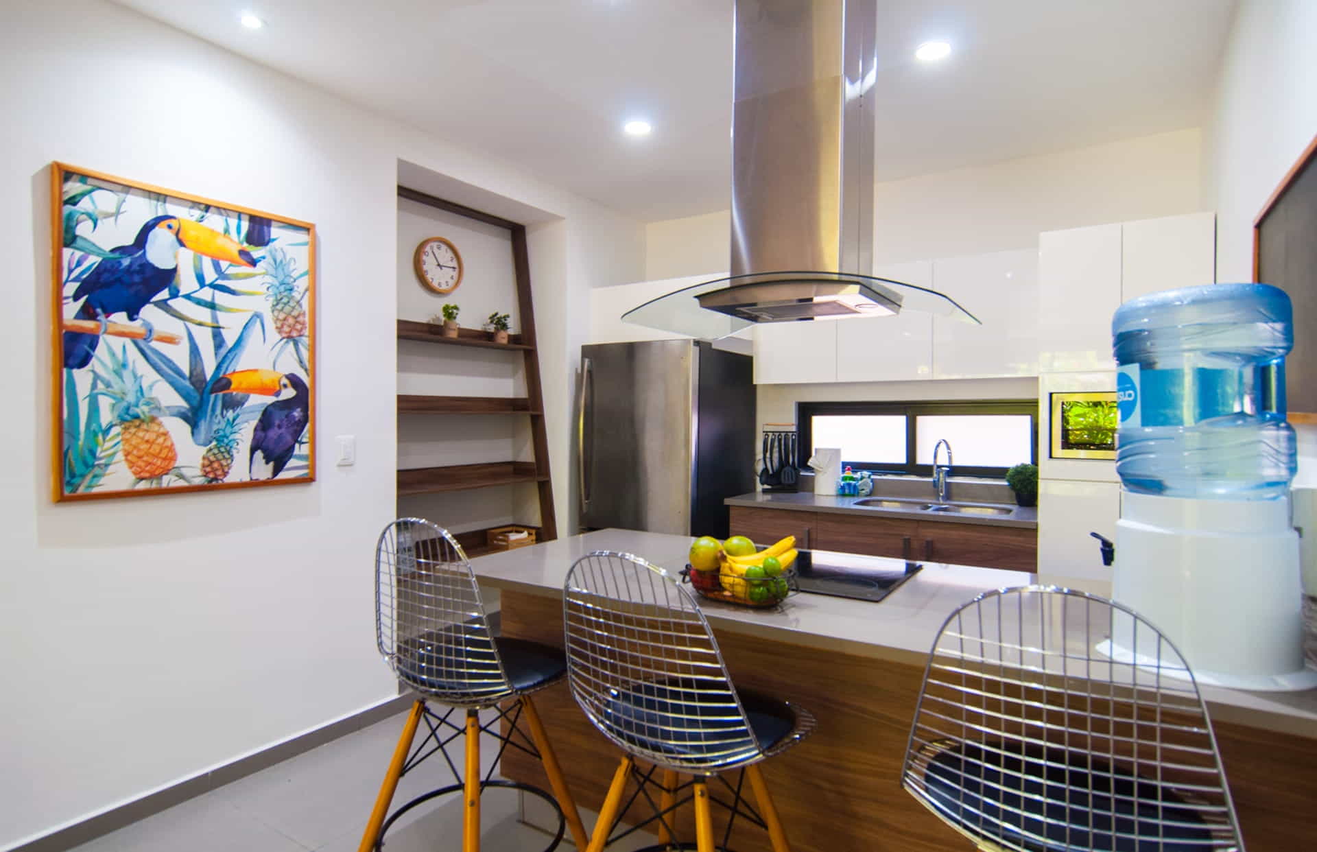 two bedroom ground floor condo in playa del carmen lunada kitchen