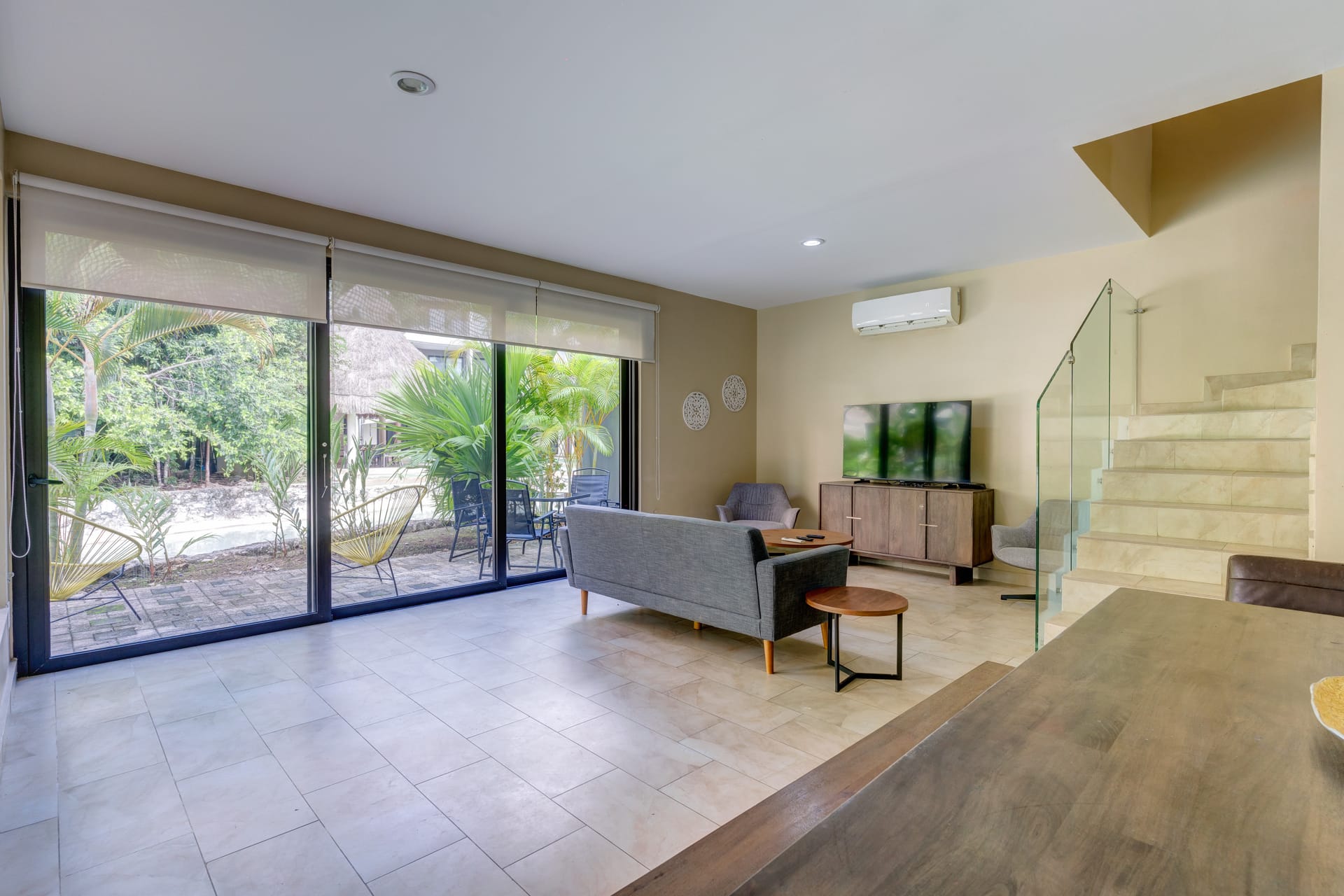 villa for sale in playa del carmen mayakoba tv and living room