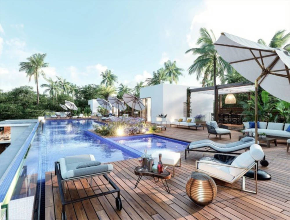 mara condos in playacar phase rooftop pool and deck