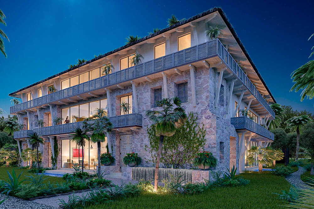 puerta azul exterior view in tulum