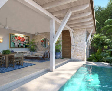 puerta azul private swimming pool