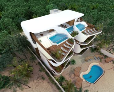 c oceanfront real estate in tulum tankah 52 aerial