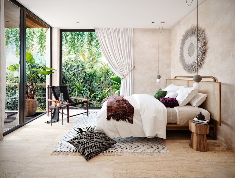 b tulum real estate bloom bedroom