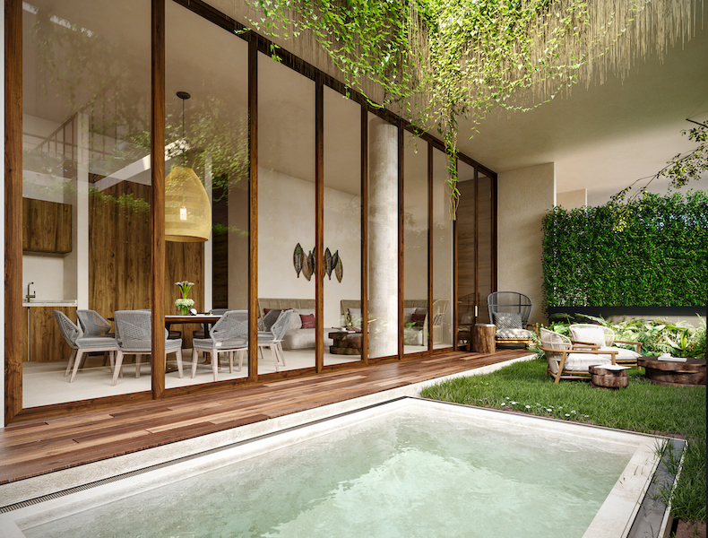 c amelia luxury residences in tulum private pool