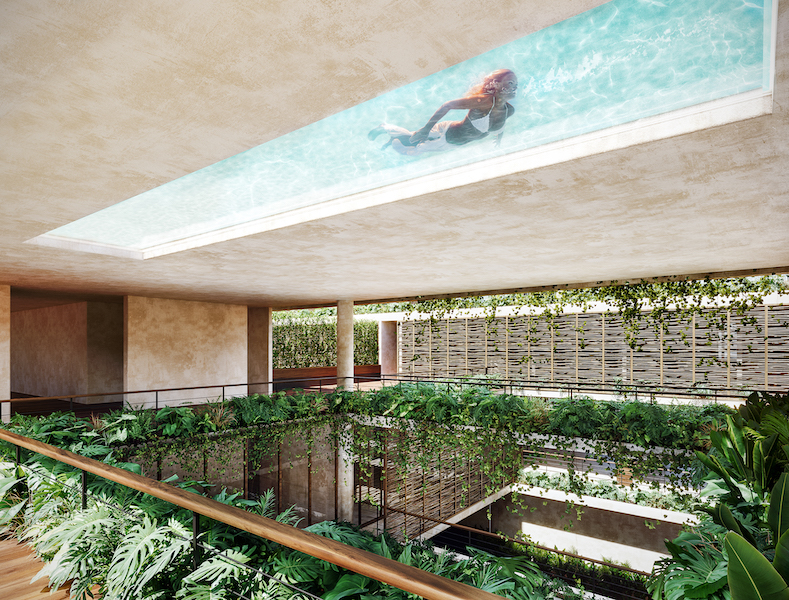 i amelia luxury residences in tulum pool