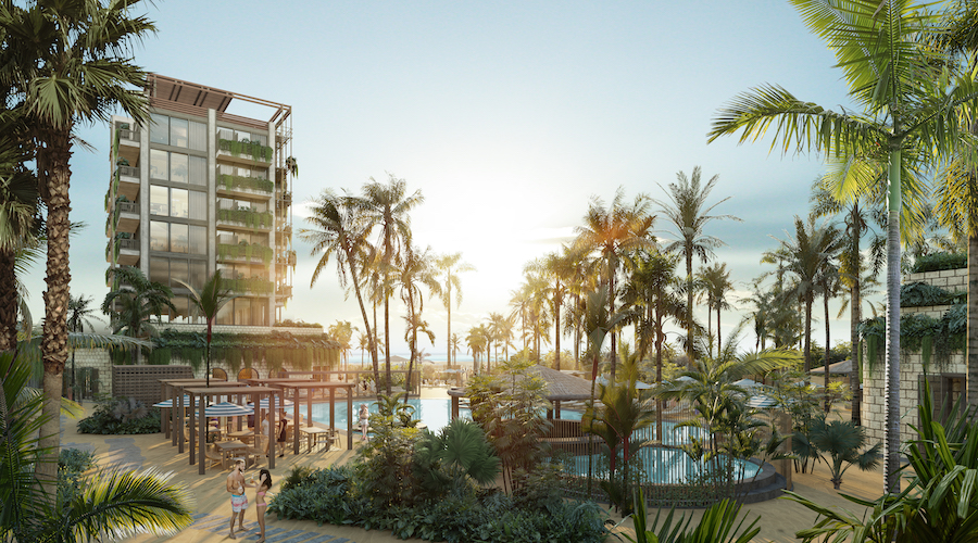 f costa residences luxury condos for sale in playa del carmen pool