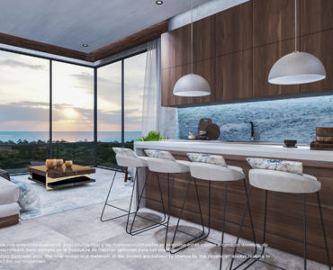b oceanview tulum real estate solemn ocean living kitchen and living