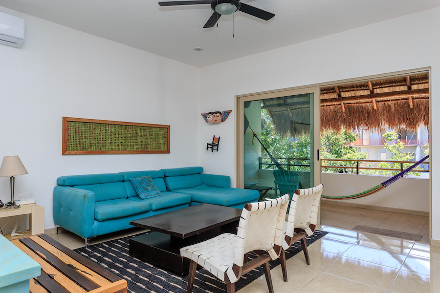 a penthouses for sale in tulum real zama living room