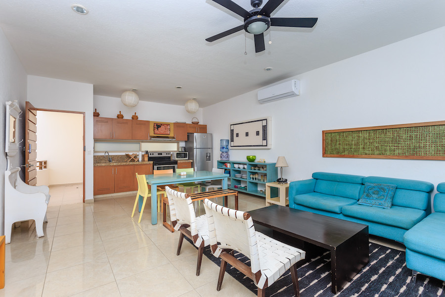 d penthouses for sale in tulum real zama living to kitchen