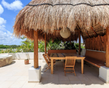 s penthouses for sale in tulum real zama rooftop palapa