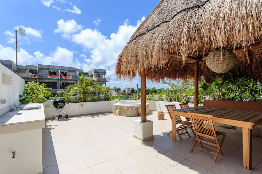 t penthouses for sale in tulum real zama rooftop