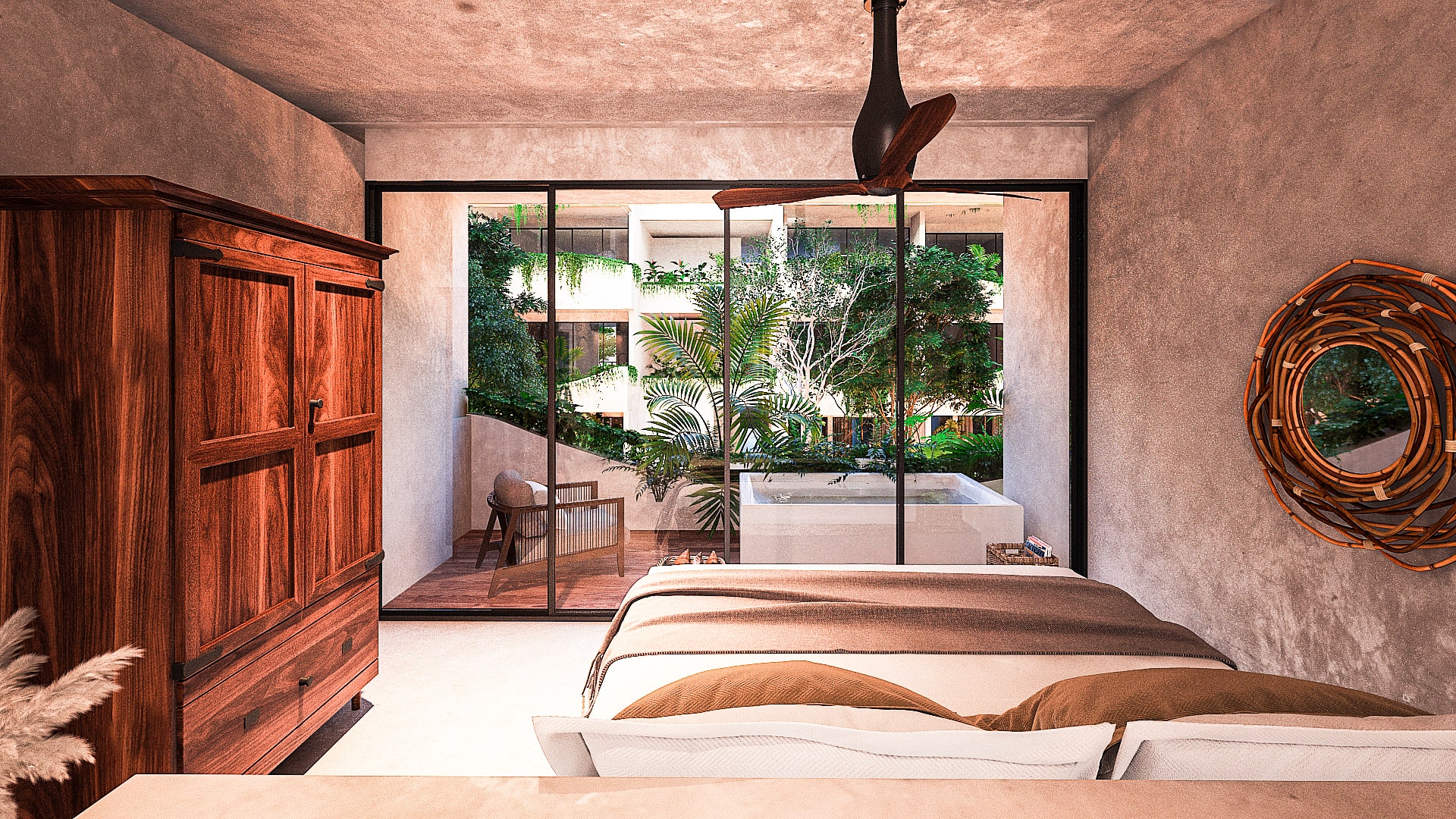 f luxury condos for sale tulum elements 326 bedroom to terrace min