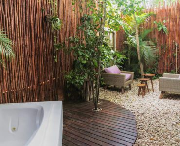 d condo hotel in tulum mexico lunata studio private garden with jacuzzi