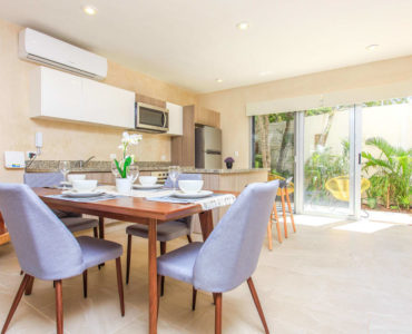 e condos for sale in tulum carmela dining to kitchen