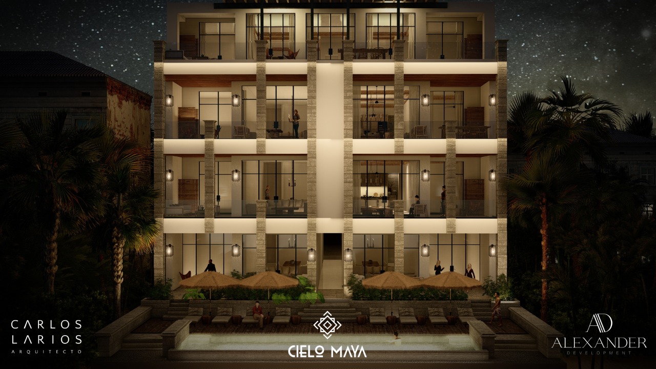 l cielo maya condos en puerto aventuras vista nocturna