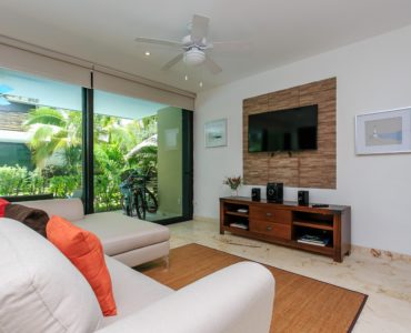 c apartments for sale in tulum encanto garden unit living area to terrace