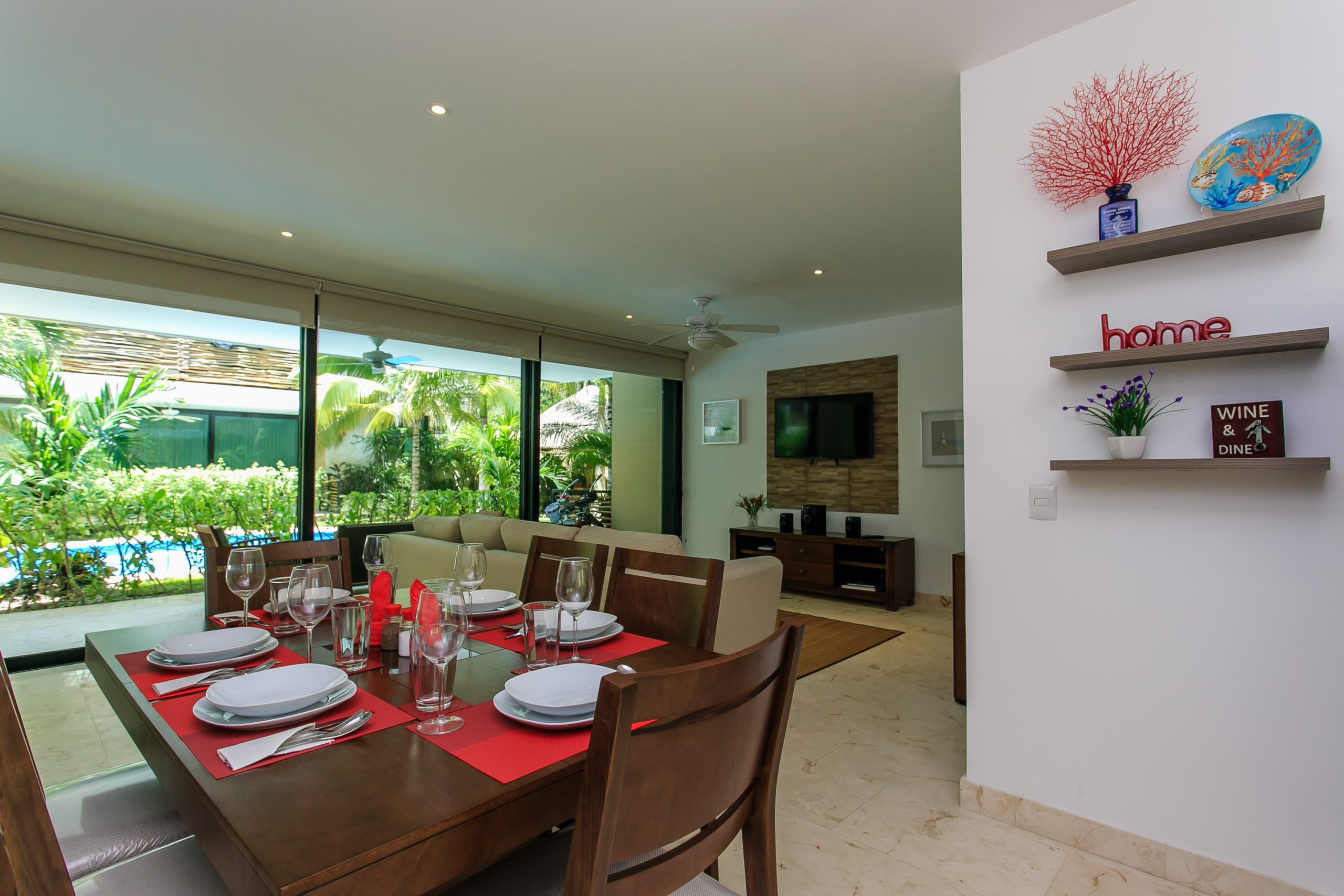 g apartments for sale in tulum encanto garden unit dining to living area
