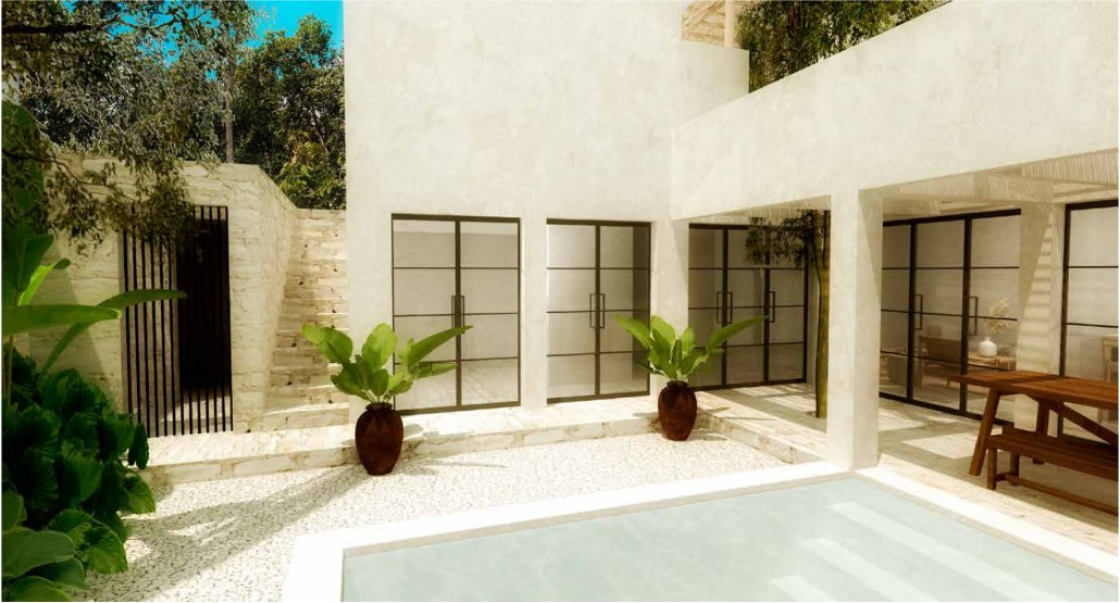 houses for sale in tulum pool area