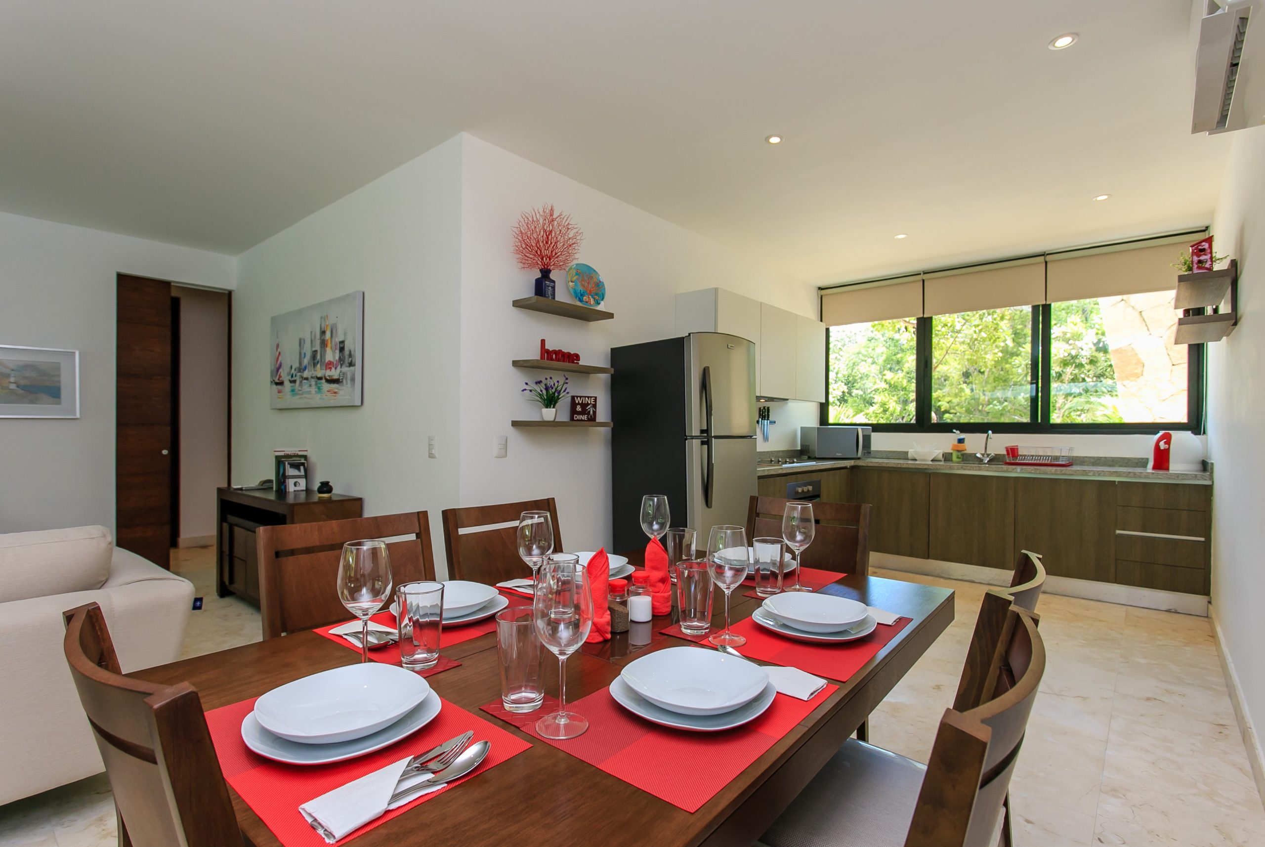 i apartments for sale in tulum encanto garden unit dining area to kitchen