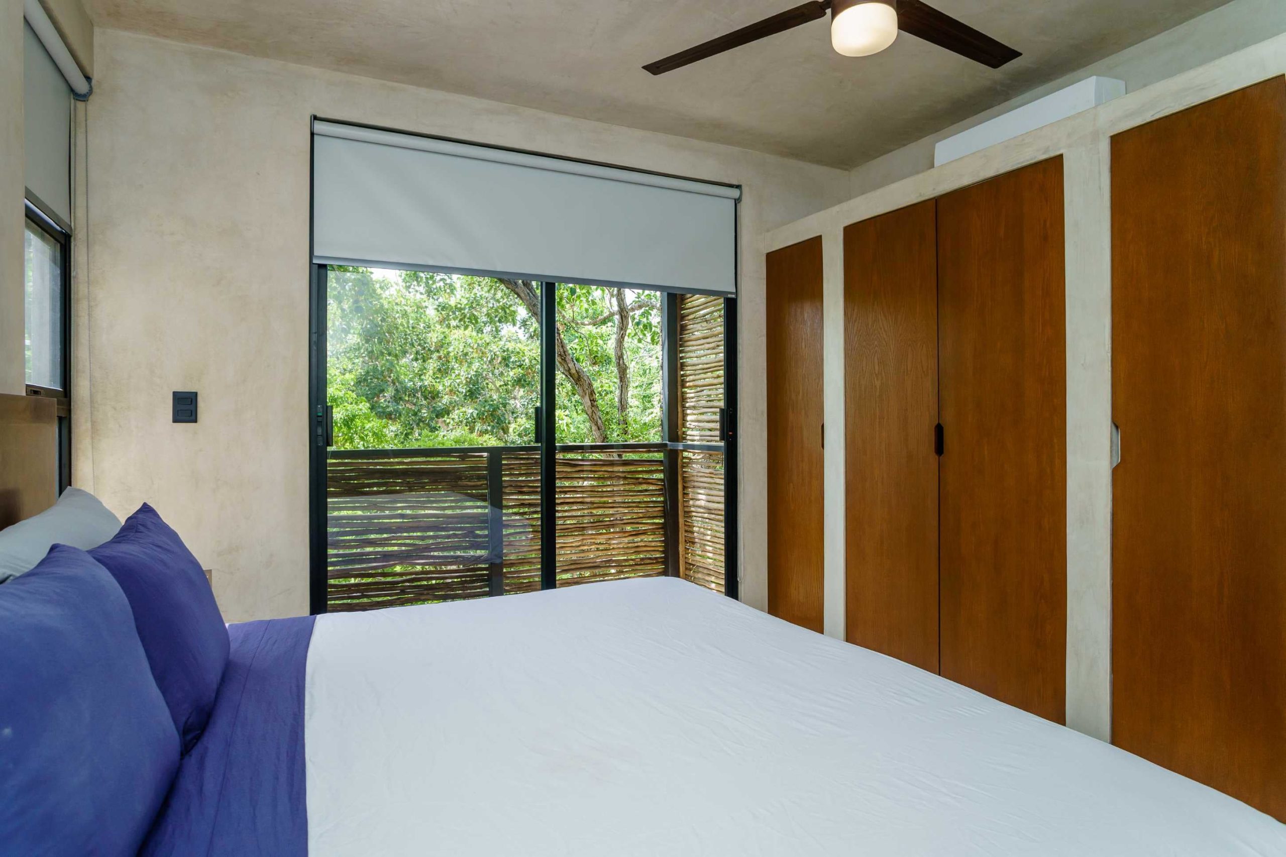 k tulum condos sukha penthouse bedroom and balcony