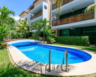 w apartments for sale in tulum encanto garden unit common area pool