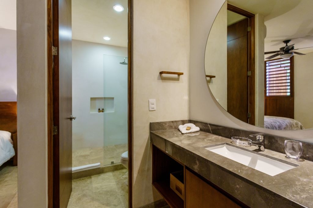 k tulum condos bajo cielo bathroom and shower