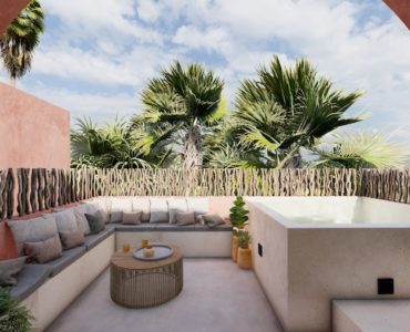 l houses in tulum rooftop