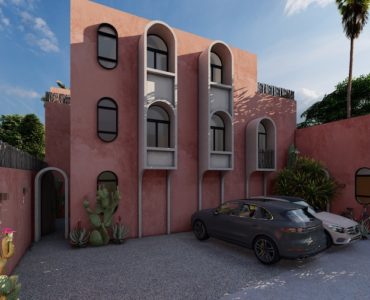 m houses in tulum facade and parking