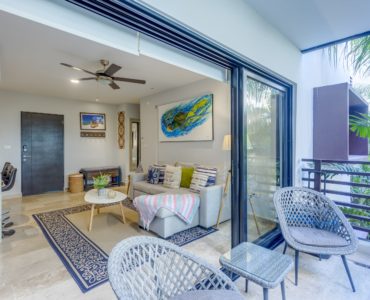 a playa del carmen condos arenis living area and terrace