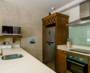 luxury real estate in aldea zama tulum art house kitchen