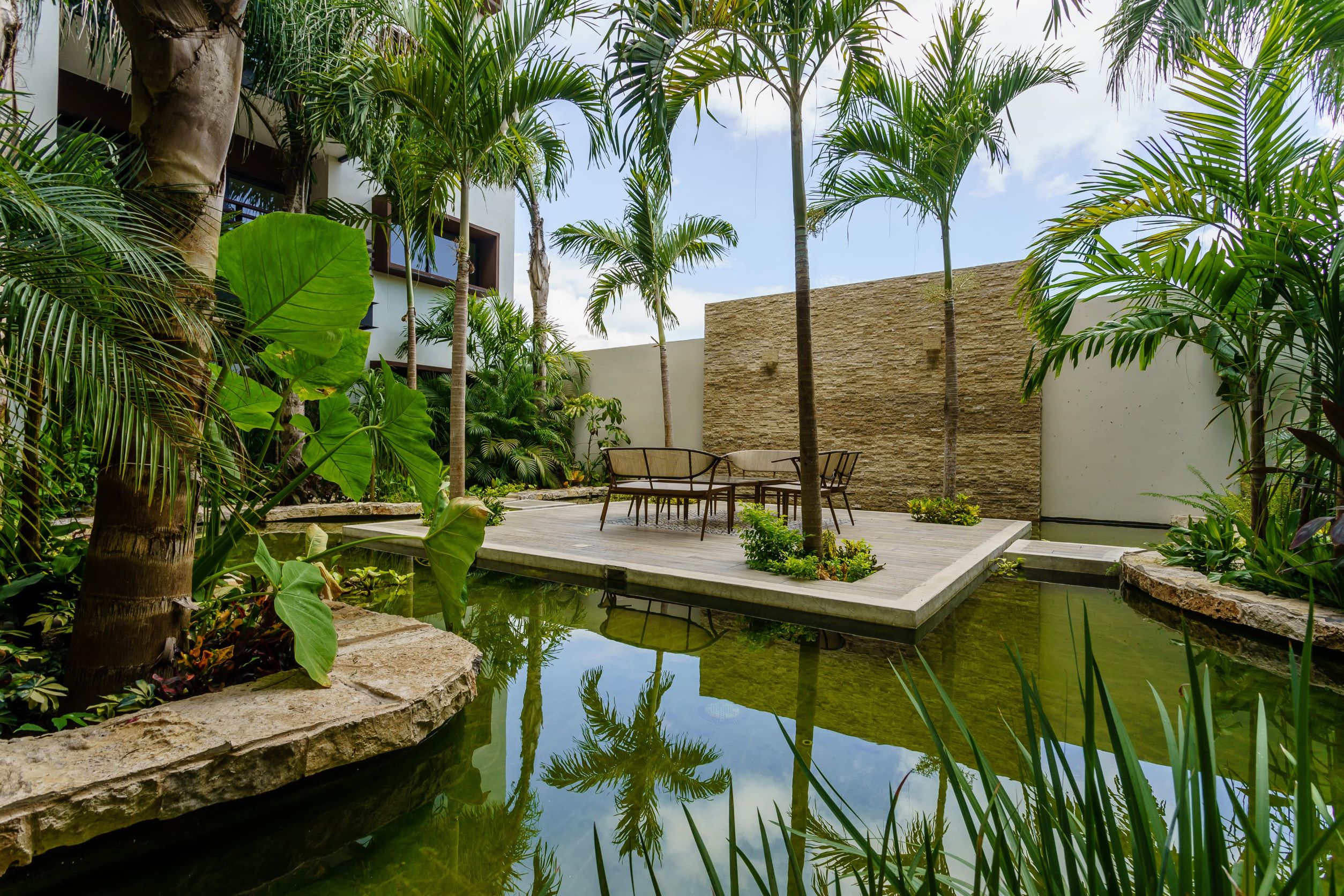 x playa del carmen condos arenis ground floor common area