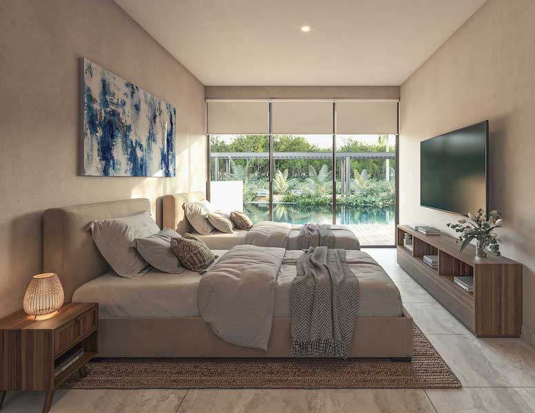 d luxury real estate in playa del carmen guest bedroom