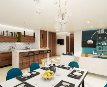 b playa del carmen lofts and condos for sale 045 dining room to living