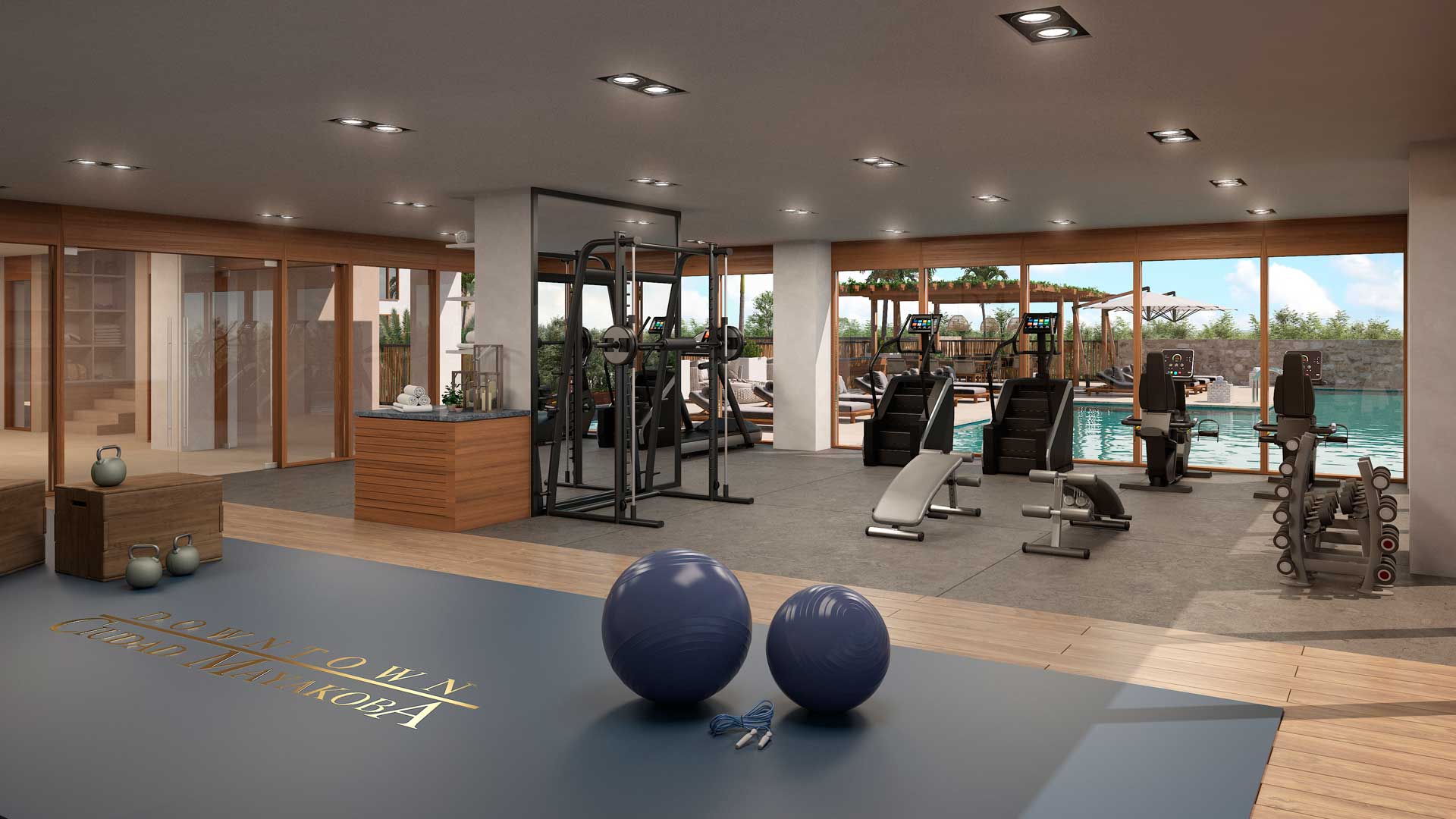h playa del carmen lofts and condos for sale 045 gym