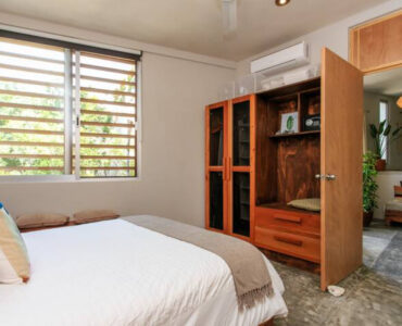 long term rentals tulum jungle breeze master bedroom
