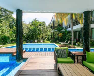s playacar real estate akoya condo common area with lounge zone