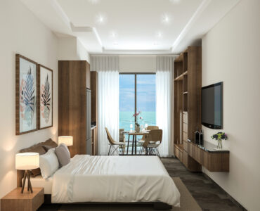a beachfront puerto morelos condos 063 ocean view master bedroom