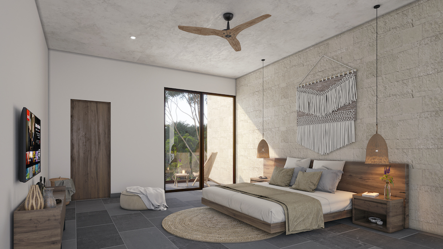 c villa for sale in tulum mexico bedroom