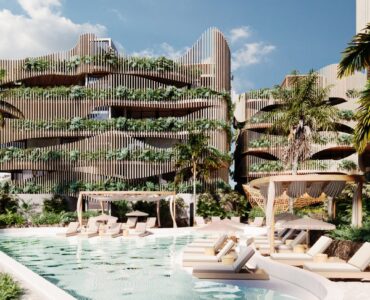 b tulum ocean view penthouse for sale pool and facade