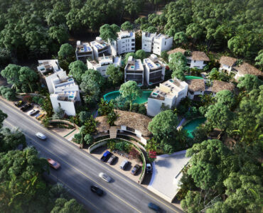 h tulum real estate surrounded by nature 073 aerial view