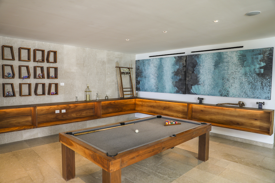 r luxury beachfront house in playacar 074 game room