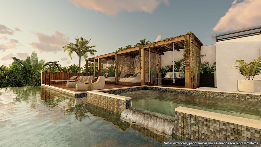 condos for sale in tulum with private pools 085 rooftop pool