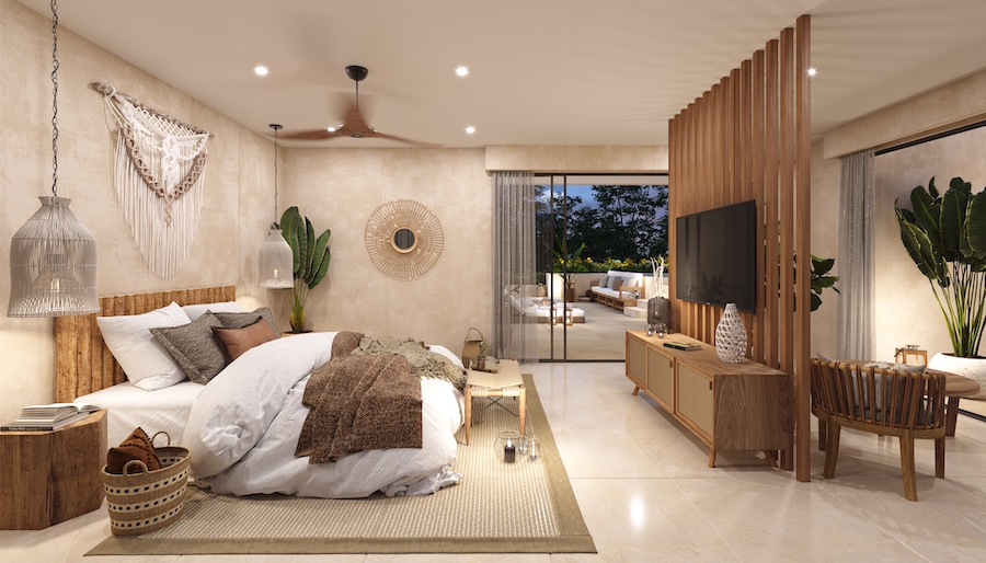 e luxury condos for sale in tulum 081 penthouse bedroom