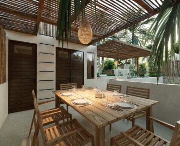 luxury villas for sale in tulum mexico 083 type a rooftop dining