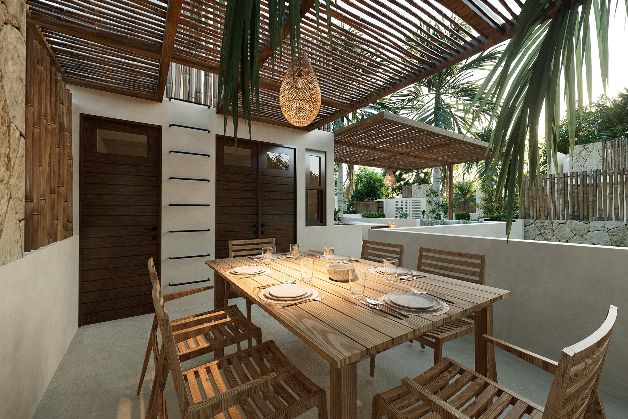 luxury villas for sale in tulum mexico 083 type a rooftop dining