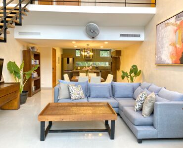 h condos for sale in playacar azul ph living to dining area