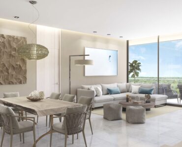 luxury golf course condos in playa del carmen 061 dining and living