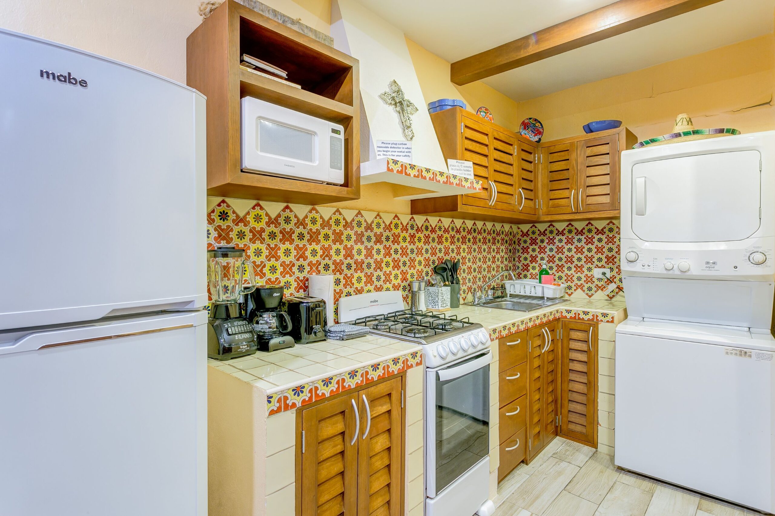 o apartments for sale in playa del carmen hacienda san josé equipped kitchen