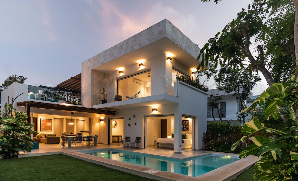 luxury house for sale in tulum facade