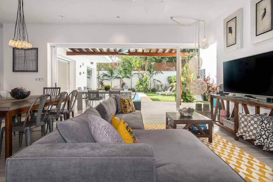 luxury house for sale in tulum living to outdoor space